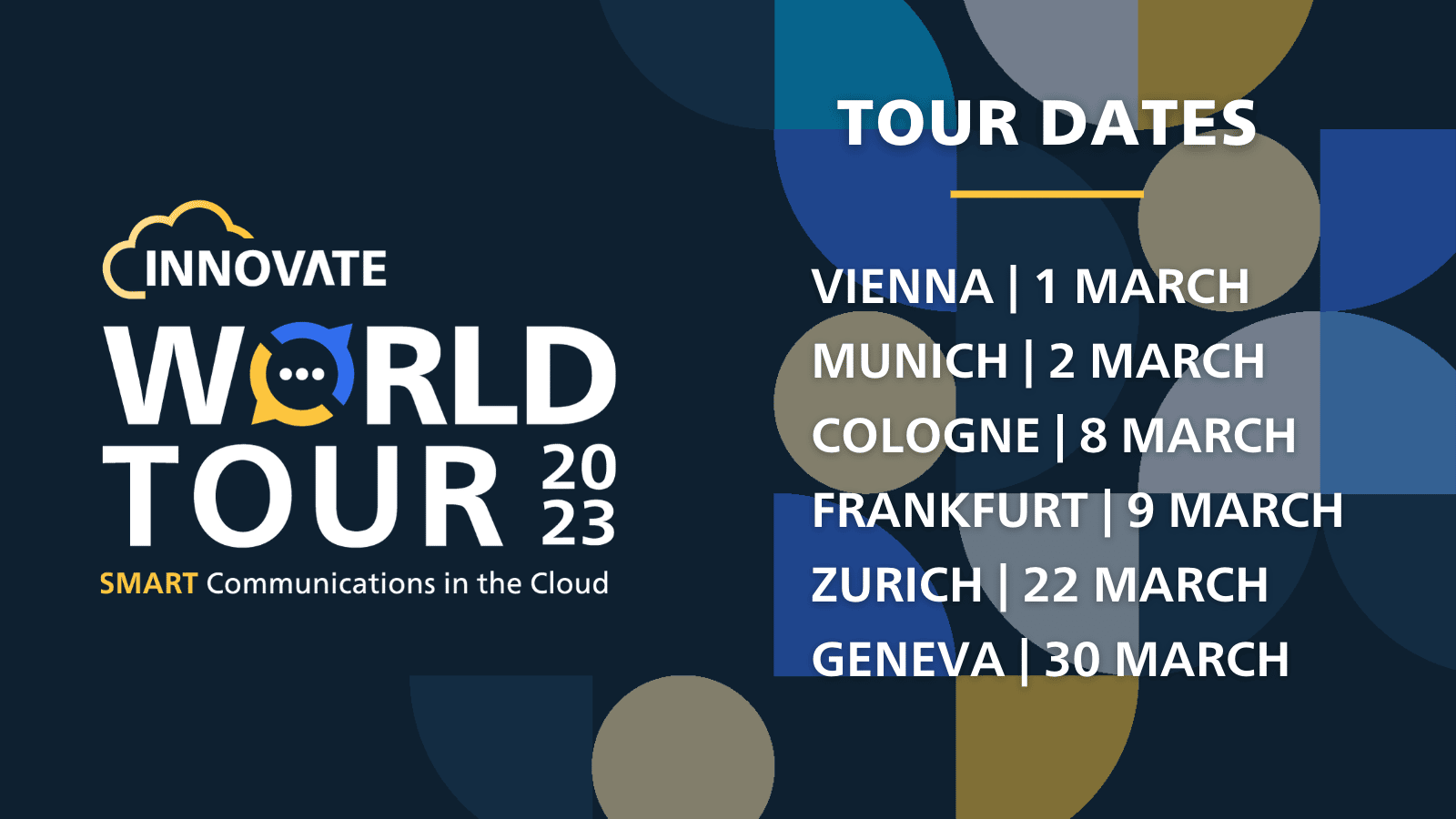 INNOVATE WORLD TOUR 2023 SMARTE Kommunikation in der Cloud Smart