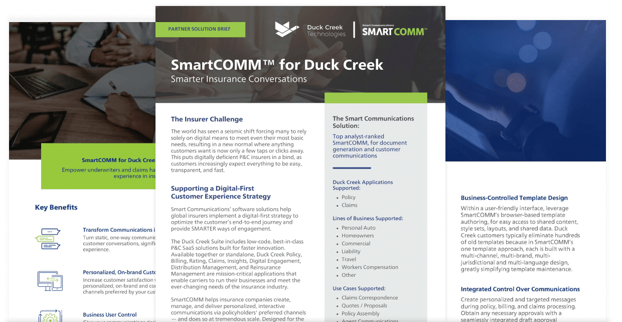 Duck Creek solution brief preview