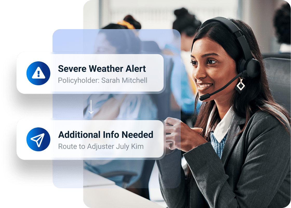 Conceptual image of a claims communication